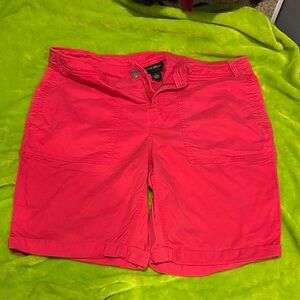 Lane Bryant Bright Pink Cargo Shorts